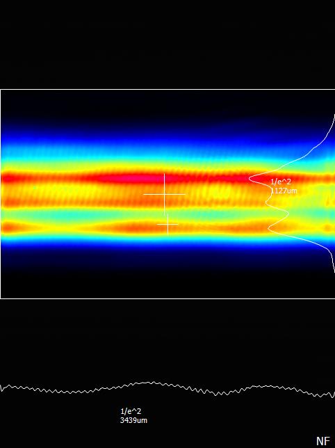 Near field beam profile of 785 nm Laser